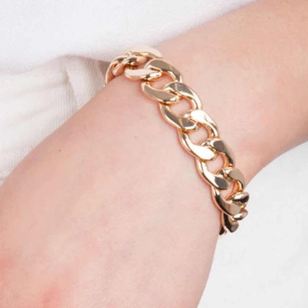 Rose Gold Chunky Chain Bracelet